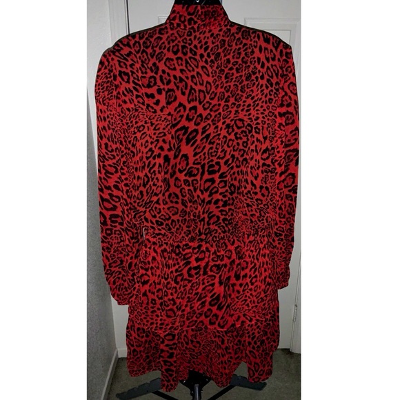 Generation Love Red leopard print ruffle dress—NWT - Picture 10 of 15